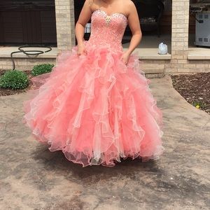 Prom dress size 8-10 corset back
